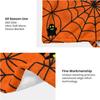 Halloween Blanket Orange Haunted Throwing Pumpkin Fun Ghost Spider Web Skull Bat Flannel Halloween Gift Throwing Bedding
