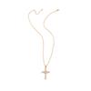 Elegant Zircon Cross Necklace - Luxury Niche Design, Versatile Sweater Chain