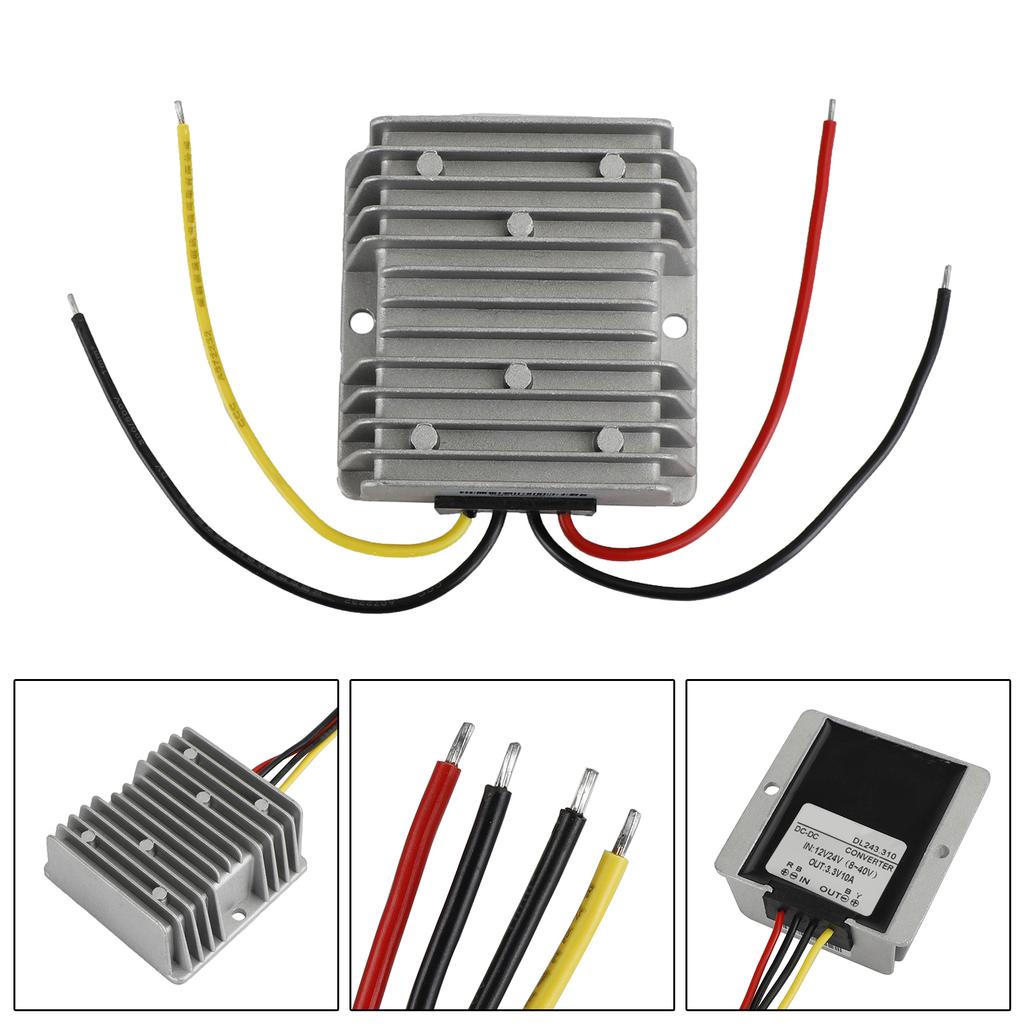 Step Down DC/DC Buck Converter 12V/24V to 3.3V 10A Regulator Power Module