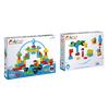 PolyM 760007 Washable Building Blocks Town 50 Pieces Set,