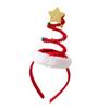 Weihnachts-Stirnband Spiraldesign Glitzer Stern Deko Sicherer Halt Haarreif Feiertags-Stirnband Weihnachtsfeier-Accessoire