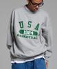 CREAM SODA LAB Usa Basketball Sweatshirt Gray
