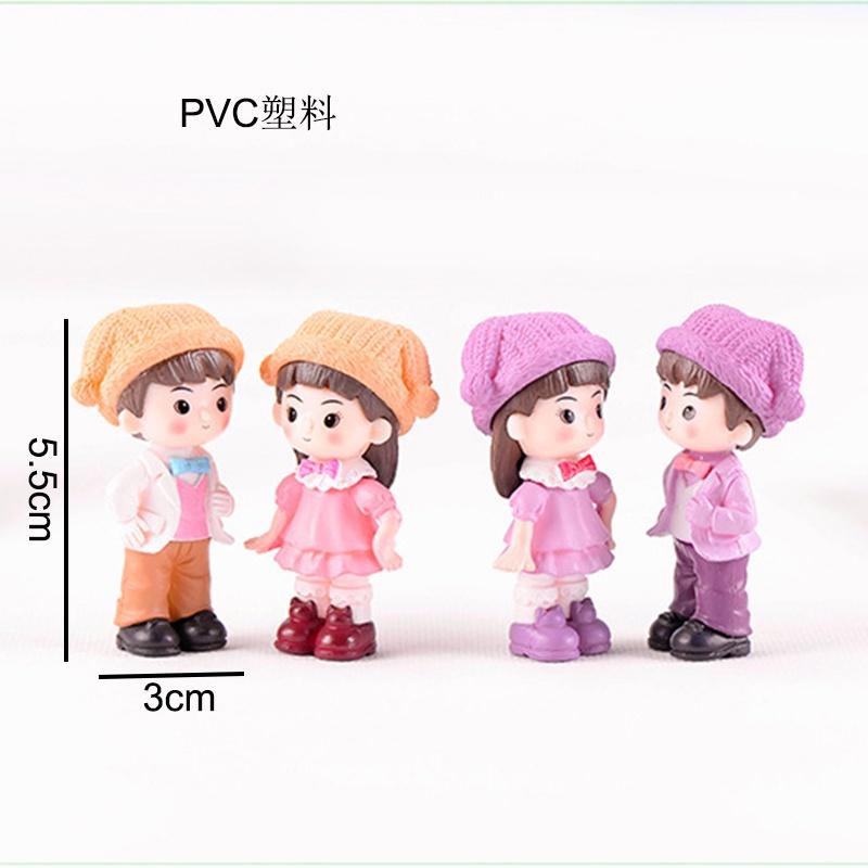 

4 шт./компл., мини-фигурки для любителей мультфильмов, миниатюры, сделай сам, сказочный сад, кукольный домик, украшение, террариум с мхом, микропейзаж фиолетовый