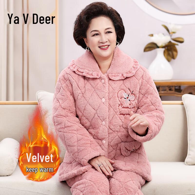 

Yalu Women s Thermal Coral Fleece Hooded Loungewear Set XL