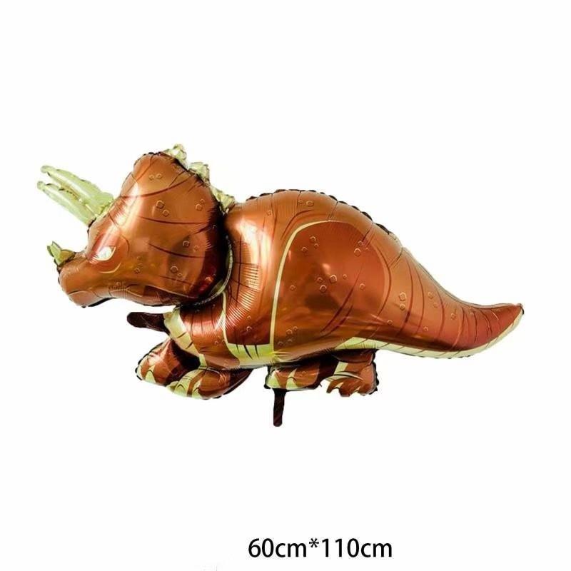 20 Styles 4D Active Inflatable Aluminum Foil Balloons Dinosaur Tyrannosaurus Rex and Triceratops