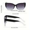Cat Eye Gradient Fashion Sunglasses for Women Vintage Shades UV Protection Eyewear for Outdoor Hiking