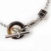 Excellent HERMES Necklace Meli Melo H logo Pendant Silver Women Used