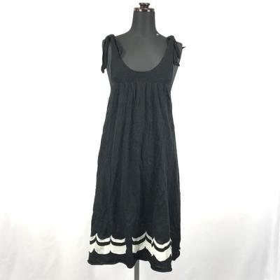 Hergestellt in Japan il von Saori Komatsu Ärmelloses Langes Kleid/Größe 38/M/Schwarz/(GEBRAUCHT)