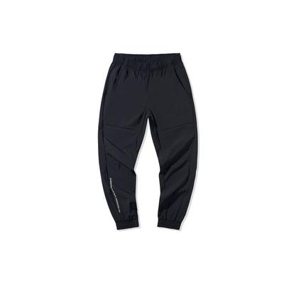 Li Ning Sports Basketball Series Tapered Woven Long Pants Knitted Sports Pants Men Pants Black AYKQ219-2