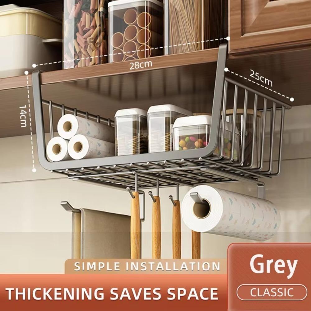 Stable Cabinet Hanging Rack Pullout Drawer Under Cabinet Basket  Kitchen Accessories