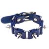 Black Leather Studded Bracelet Cuff Goth Punk Spiked Bracelets Women Men Wristband Rivet Bangle Cosplay Rock Unisex Jewelry