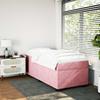 VidaXL Sommier à lattes de lit avec matelas Rose 100x200 cm Velours 3285268