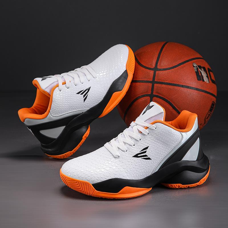 

Высококачественные баскетбольные кроссовки мужские средней высоты дышащие нескользящие износостойкие молодежные игровые тренировочные студенческие спортивные туфли 40