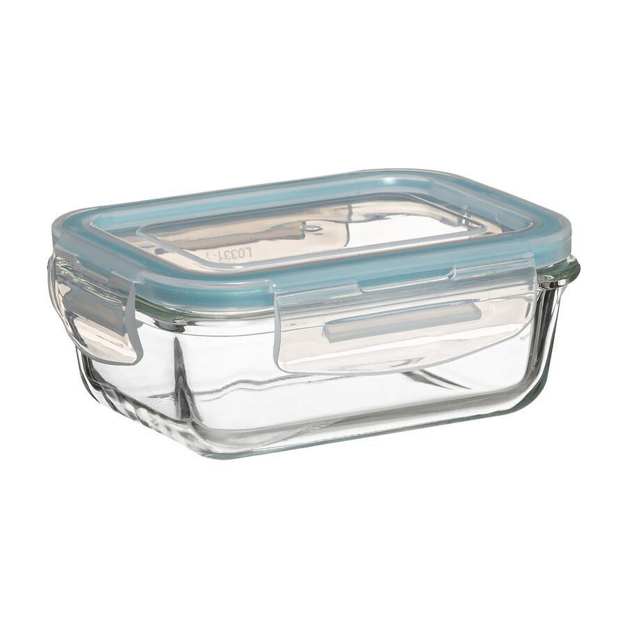 SET OF 3 GLASS CONTAINERS Snap-on Lids
