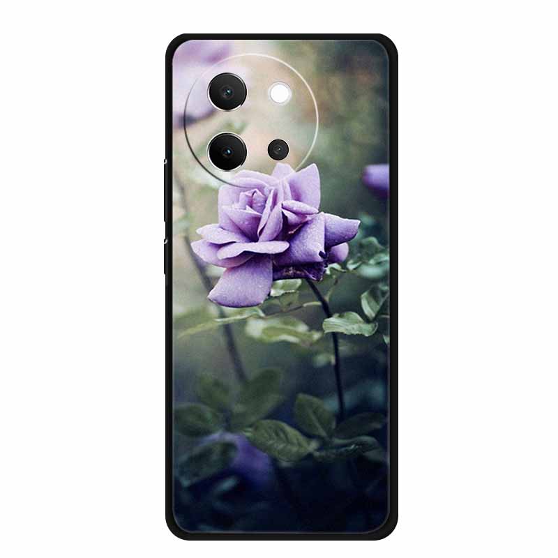 For Vivo V40 Lite Case Black Silicone Soft Back Cover Case For Vivo V40 Lite 5G Phone Case Cover V 40 V40lite 6.78" Funda Coque