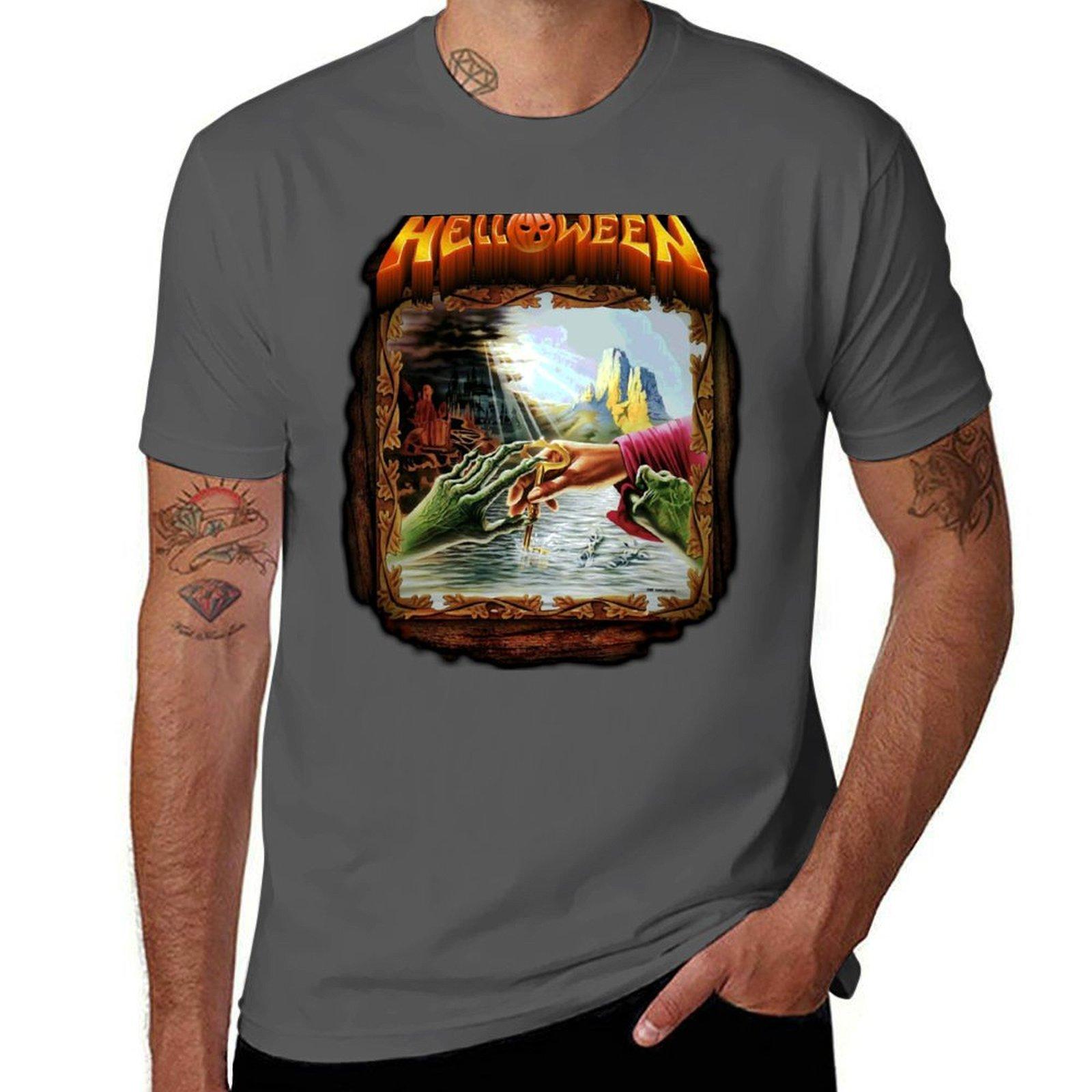 

Helloween is a Power Metal T-Shirt t shirts for man cotton t shirt custom print T-Shirt 4XL