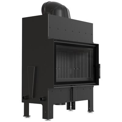 Luftkamin FLOKI M simple mit schwarzem Thermotec und Verschluss.