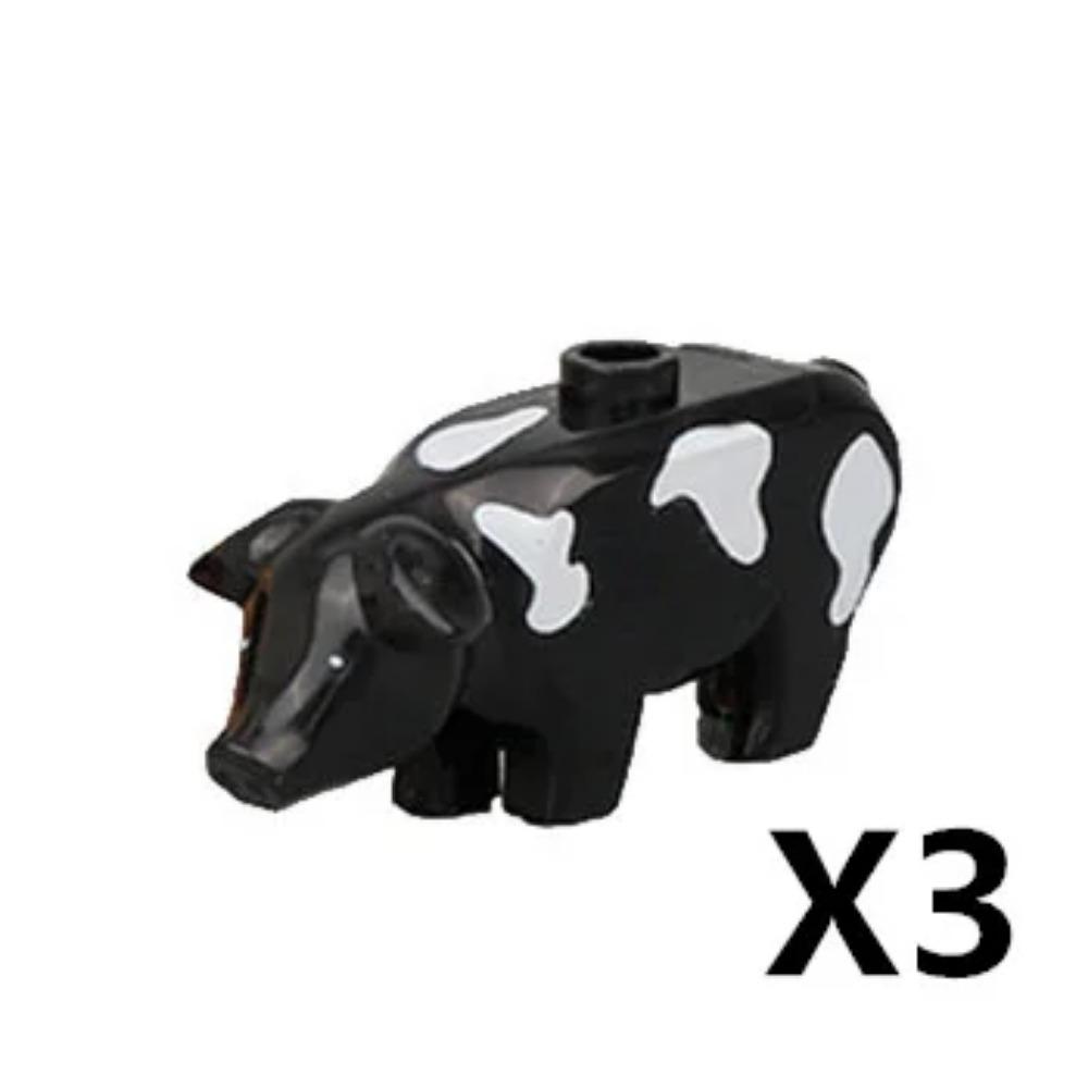 MOC ZOO Farma Zvířat Stavební Kostky Sova Ještěrka Chobotnice Veverka Prase Pes Kuře Kočka Holub Myš Vlk Králík Mini DIY Kostka K060