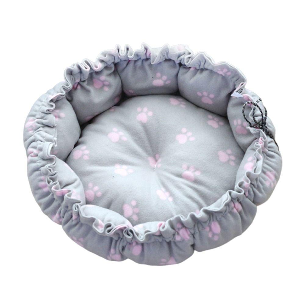 Soft Material Drawstring Pet Bed 45/55cm Adjustable Pet Bed Fantasy Soft Warm Nest  Indoor Use