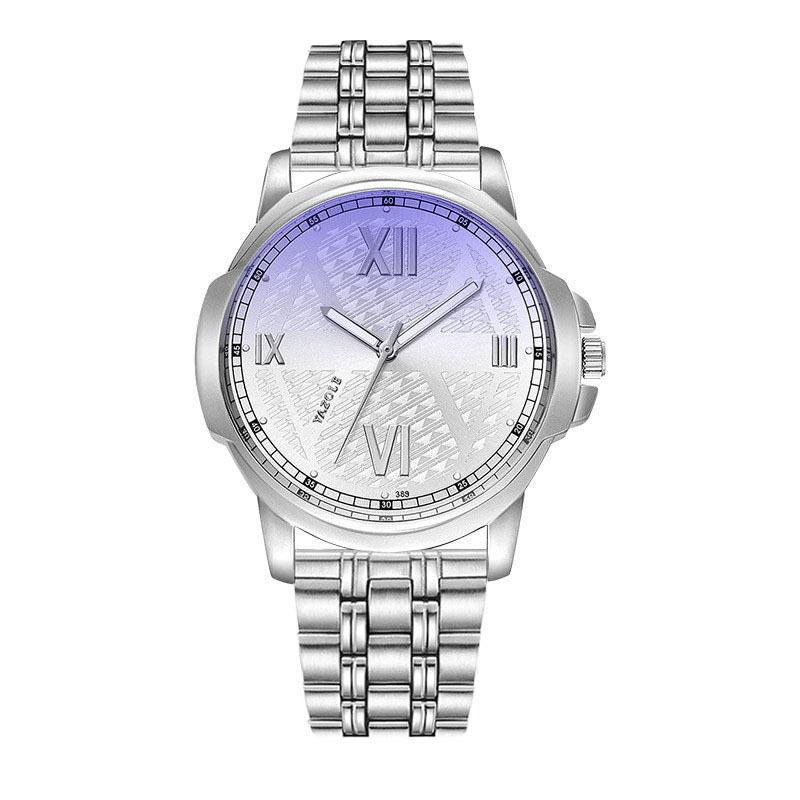 Top Brand New Fashion Watch Men's Steel Band Luminous Business Quartz Watch