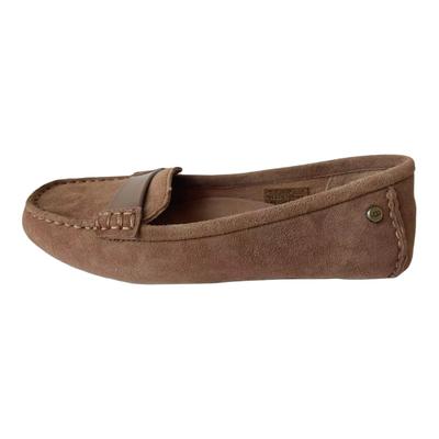 Adrien Mocassins Décontractés en Peau de Mouton à Enfiler Femme Mocassins Marron 1020125-CHE