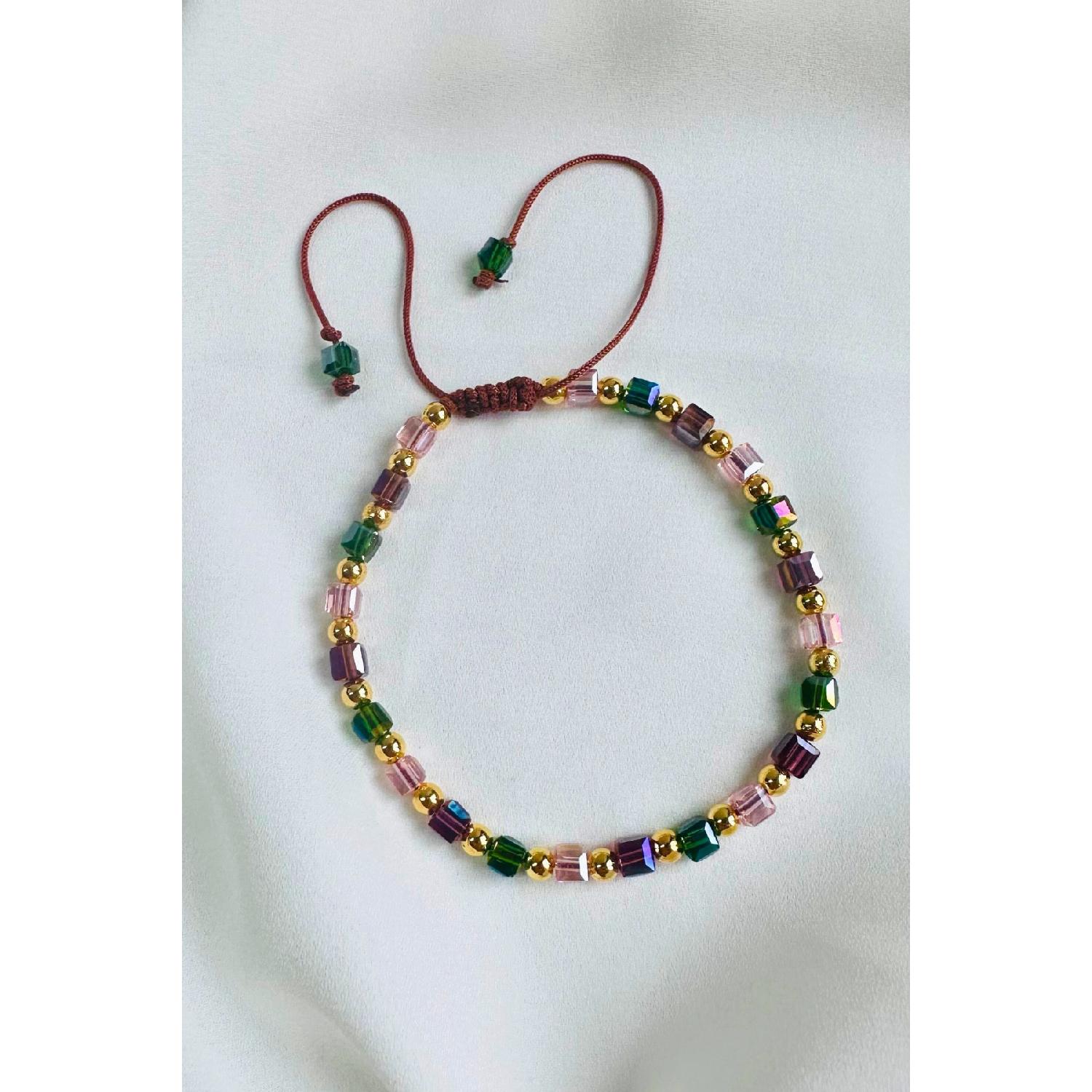 

Браслет на ногу с кристаллами Cube