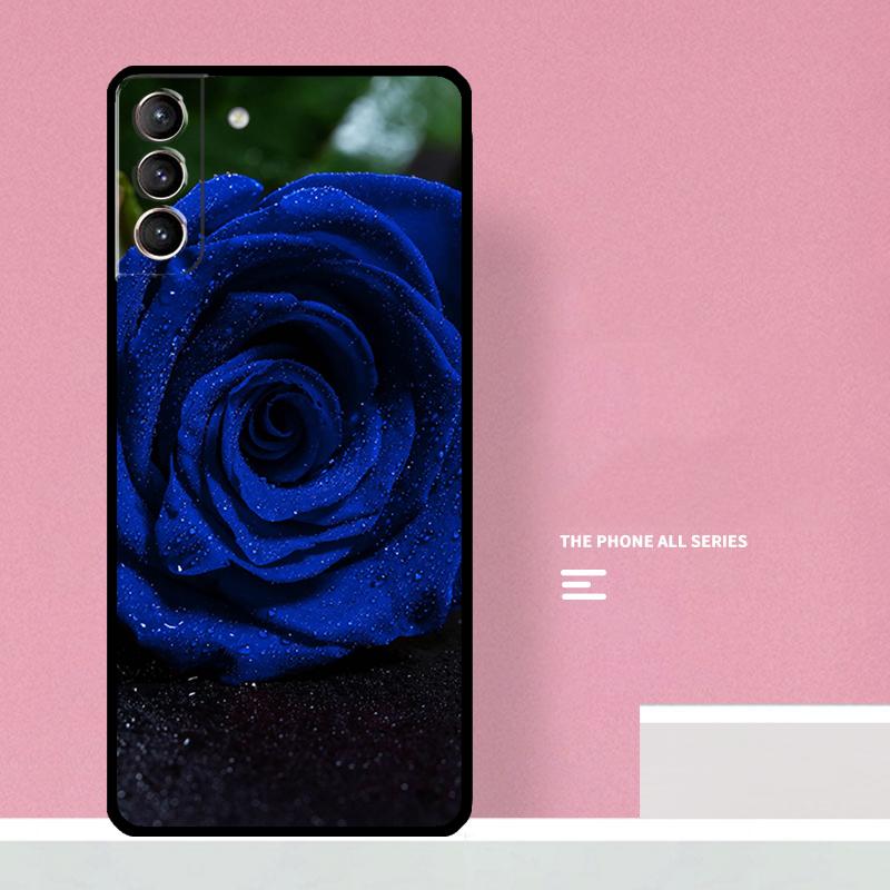 Blaue Rose Kunst Handyhülle Für Samsung Galaxy S26 S25 S24 S20 S21 S22 S23 Ultra S10 Plus S25 FE Hülle Coque
