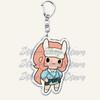 Heiße Spiel-Schlüsselanhänger für Damen-Accessoires Tasche Damon Maitsu Eva Tsunaka Wolfgang Akire Kai Monteago Schlüsselanhänger Schmuck Fans Geschenke
