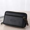 Men Vintage Faux Leather Fanny Pack Waist Bag Travel Hiking Phone Holder Purse