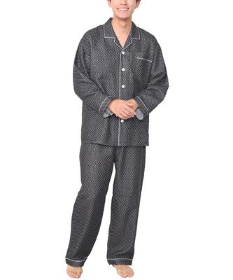 ON NISHIKI Langarm Baumwolle Doppel-Oberteil und Hose Perfekt für Frühling und Herbst Loungewear Herren-Schlafanzug, 100% Gaze, Hautfreundlich,