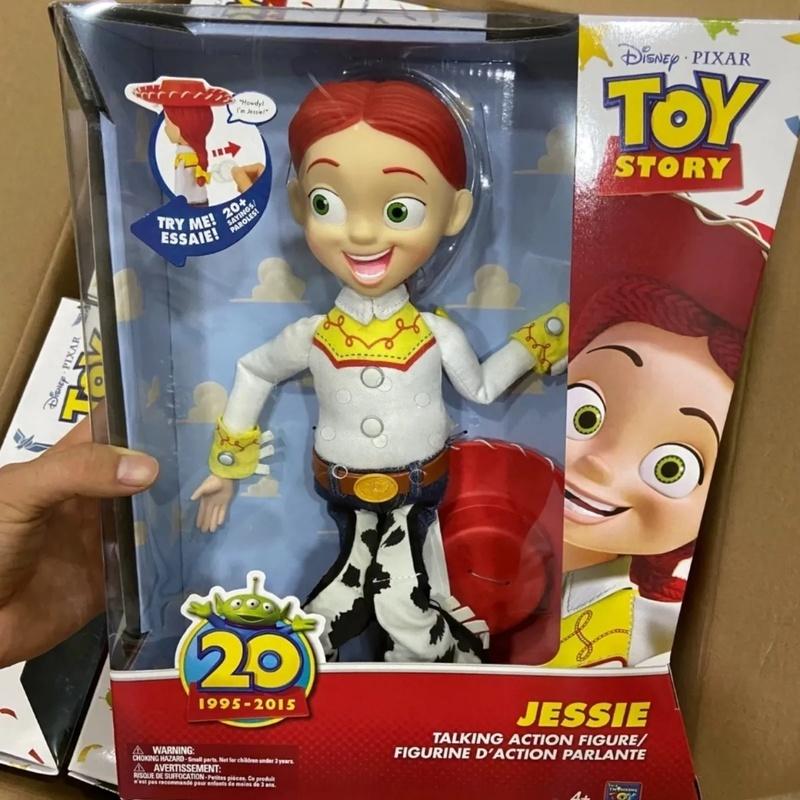 Genuine Toy Story 20th Anniversary Woody & Jessie Talking Action Figures Desktop Ornament Doll Model Toy Collectible Gift
