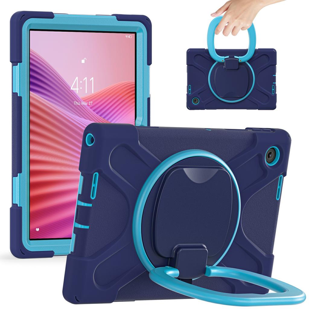 For Lenovo Tab 10.1 (2025) TB311XU2/Zhaoyang K10C Case with Shoulder Strap TPU + PC + Silicone Kickstand Tablet Cover