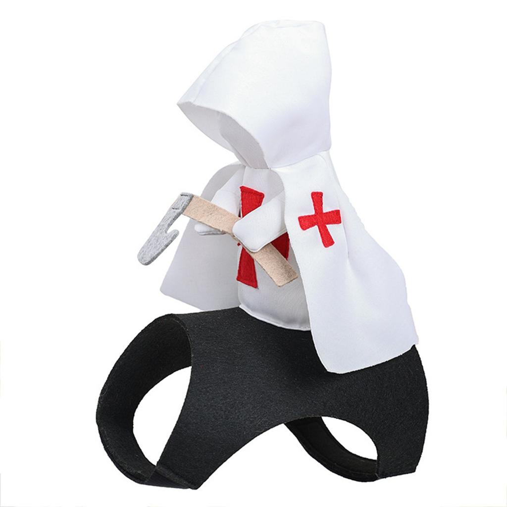 Pup Into A Crusader Knight,This Funny Dog Costume Features A Knight Design With Cross ,soft Fabric For Comfort,Perfect For Costume Parties