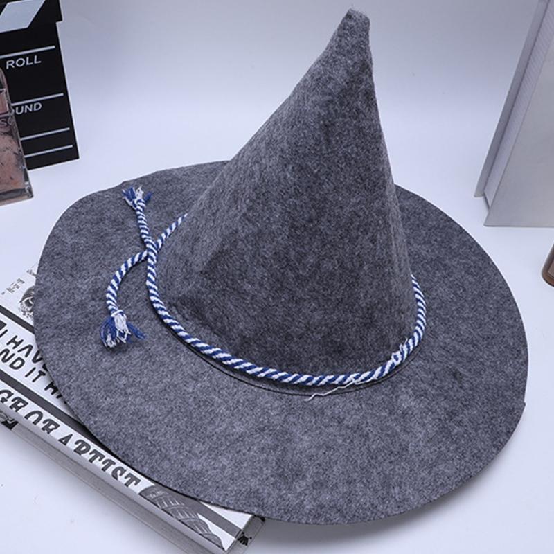 Przyjazne dla skóry filcowe kapelusze czarownicy ręcznie robione na Halloween DIY akcesoria do włosów rękodzieło Halloween karnawałowe artykuły na imprezę