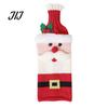 Stretchy Knit Bottle Topper Christmas Wine Cover, Holiday Knitted Champagne Bag, Snowman Santa Decorative Holders Claus Elk Sweater for New Year Party