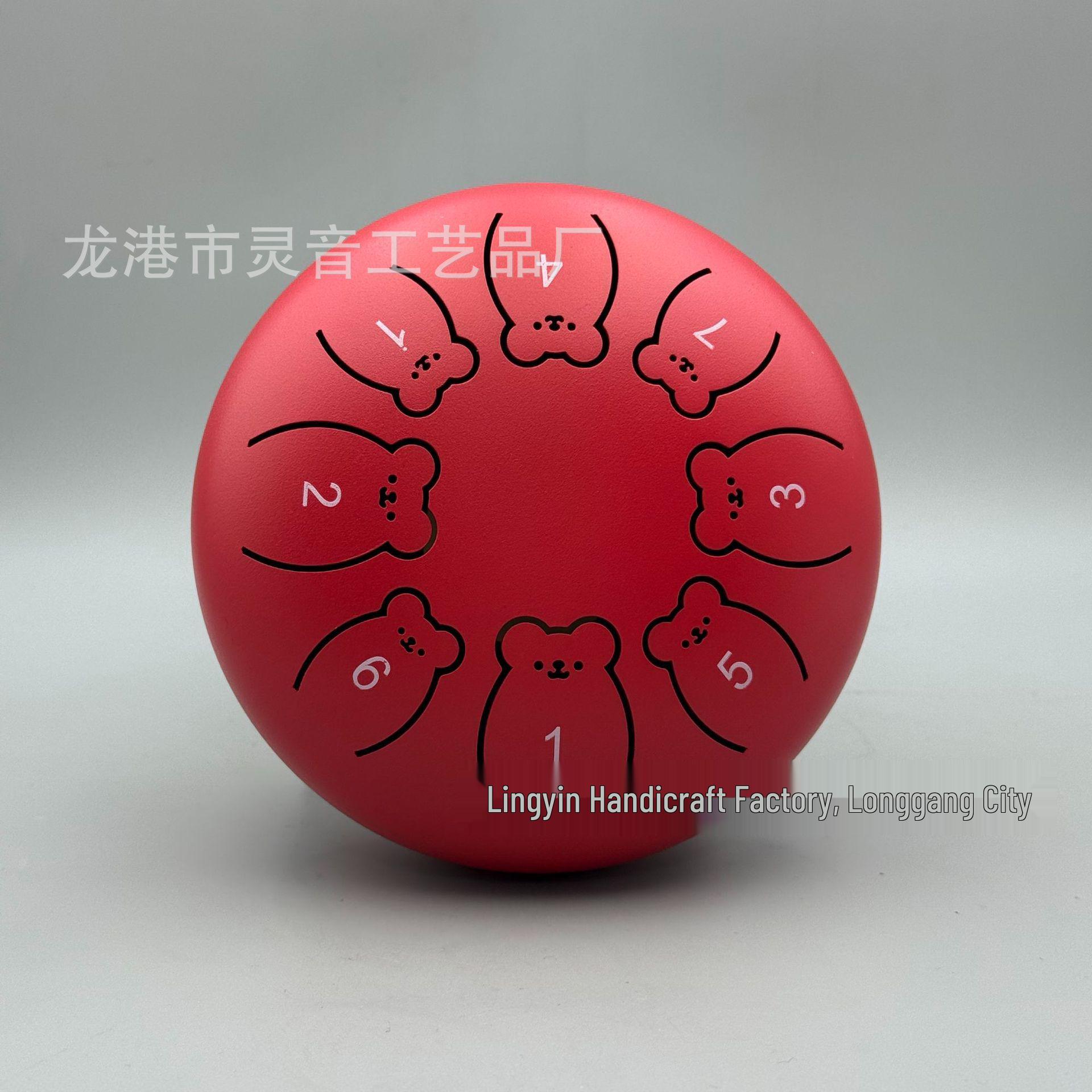 Bear Model 13  Steel Tongue Drum - Beginner 13-Tone Handpan Percussion Instrument for Kids