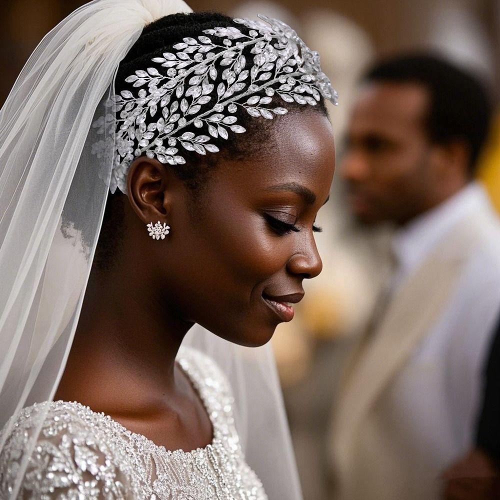 Rhinestone Bridal Headband Handmade Wedding Hair Accessories Wedding Headpieces  Gift for Women