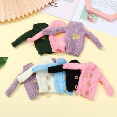 New Doll Accessories Multicolored Tops Casual Dress Dressing Clothes Fur Coat Mini Knitted Sweater