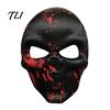 Scary Skeleton Face Masque Day of The Dead Skull Masque, Halloween Sugar Full Haunted House Cosplay Accessories Masquerade Party Accessory