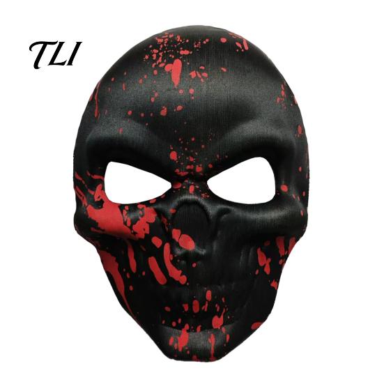 Scary Skeleton Face Masque Day of The Dead Skull Masque, Halloween Sugar Full Haunted House Cosplay Accessories Masquerade Party Accessory