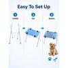 Pet Grooming Hammock Stand Foldable Dog Cat Nail Trimming Helper Mesh Bathing Drying Table for Small Pets