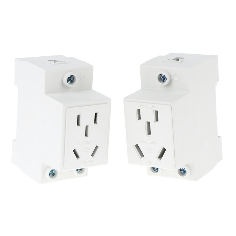 UK US EU FR IT Standard Modulare DIN-Schienensteckdose 10A 16A 25A 250V Industrielle Verteilerdose AC30 Steckdosen Adapter Verbinder