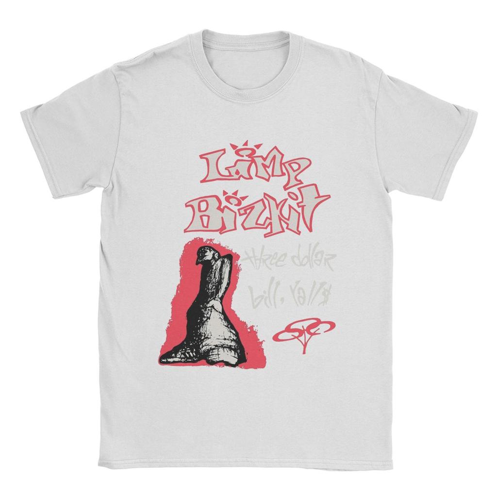 Vintage 1997 Limp Bizkit T-Shirt für Herren 100% Baumwolle Kreative T-Shirts Rundhals T-Shirt Kurzarm Tops Geschenkidee