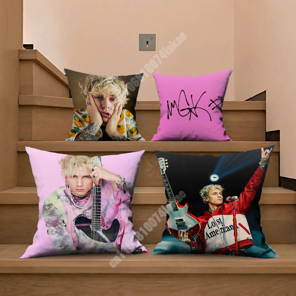 MMachine Gun KKelly MGK Lost Americana Pillow Cover Cushion Case Sofa Couch Home Gaming Room Decoration