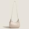 Light Luxury Early Autumn Trendy Single-shoulder Bag, Personalized Solid-color Small Square Bag, Simple and Casual Quality Crossbody Bag