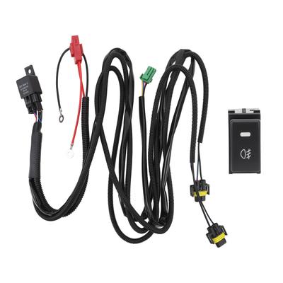 Fog Light Switch Wiring Kit Switch Wire Harness with 40A Relay for Land Cruiser RAV4 Corolla Yaris Highlander DC12V