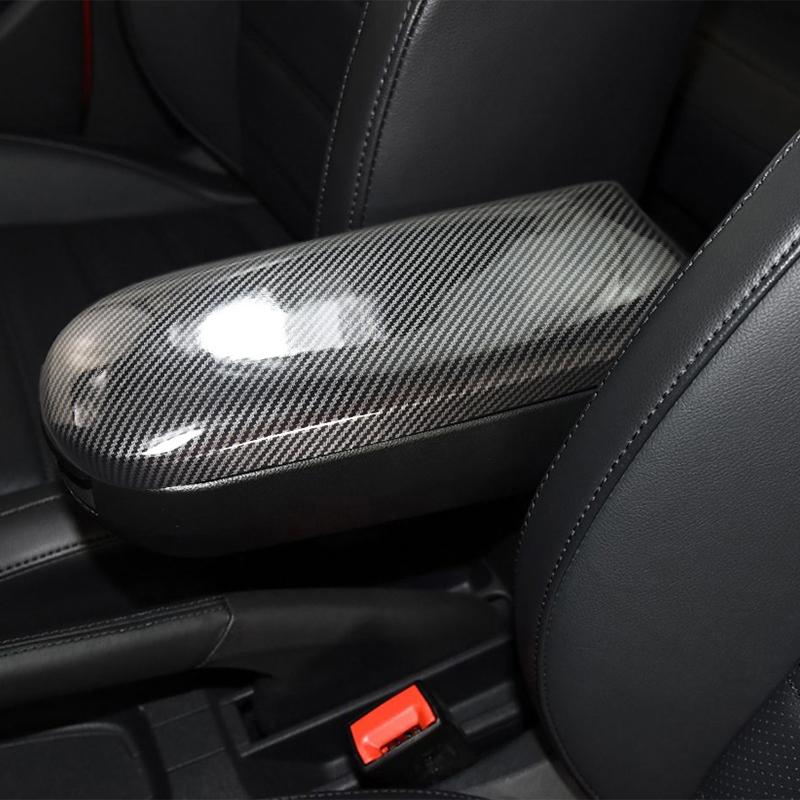 For VW Volkswagen Golf 4 Mk4 1998-2006 Car Styling Carbon fiber Center Console Tidying Armrest Box Panel Trim Auto Cover Sticker
