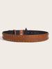 Punk Style Wide Leather Waist Belt for Women's Jeans