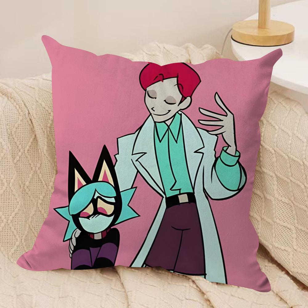 Psychocuties Mimi Cushion Cover Soft Plush Fabric DoubleSided Printed Sofa Cushion Cover for All Seasons Home Decor Gift