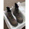 Women's Platform Martin Boots Strap Design High Top Casual Ankle Boots